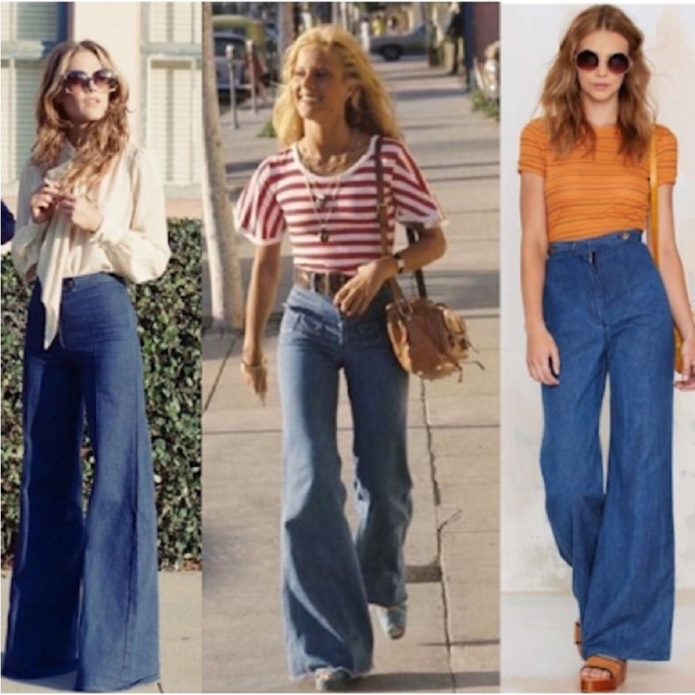Vintage 70s Levi's Orange Tab Patch Pocket High Waisted Bell Bottoms Flare Jeans - Picture 11 of 12